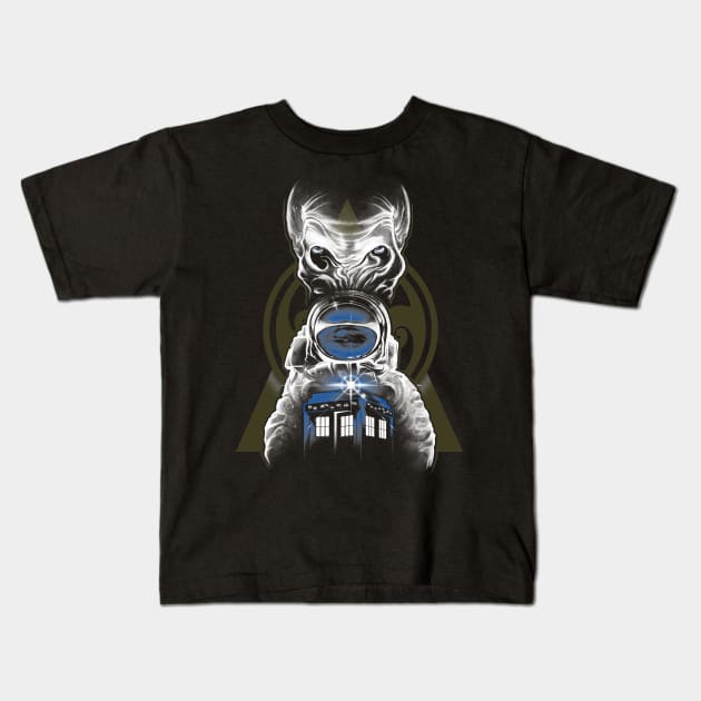Impossible Astronaut Kids T-Shirt by vincentcarrozza